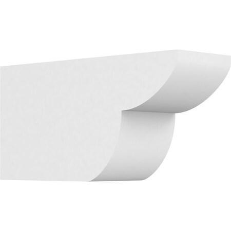 Ekena Millwork Standard Crestline Architectural Grade PVC Rafter Tail, 4"W X 6"H X 12"L RFTP04X06X12CRE